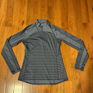 The North Face Women's Long Sleeve Striped Top - Blue/Gray